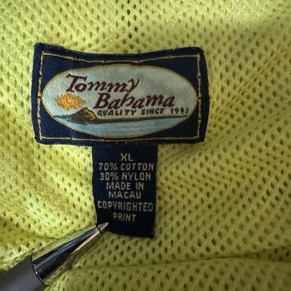 Tommy Bahama Shorts Mens XL Yellow Blue Floral Hawaiian Board Swim Trunks - Picture 3 of 11